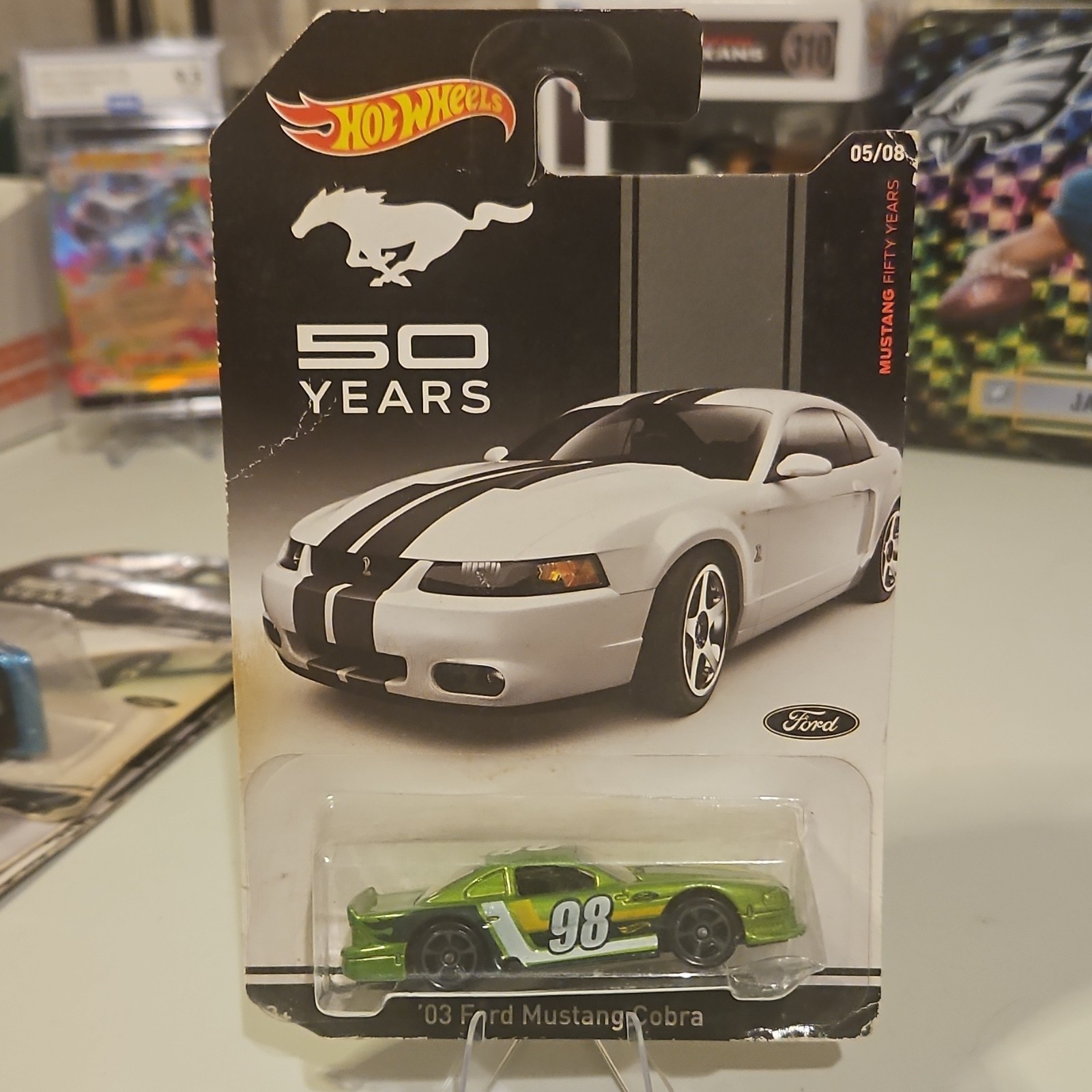 Hot Wheels 50 Years of Mustang Set of 8 SEALED (Damaged Cards)