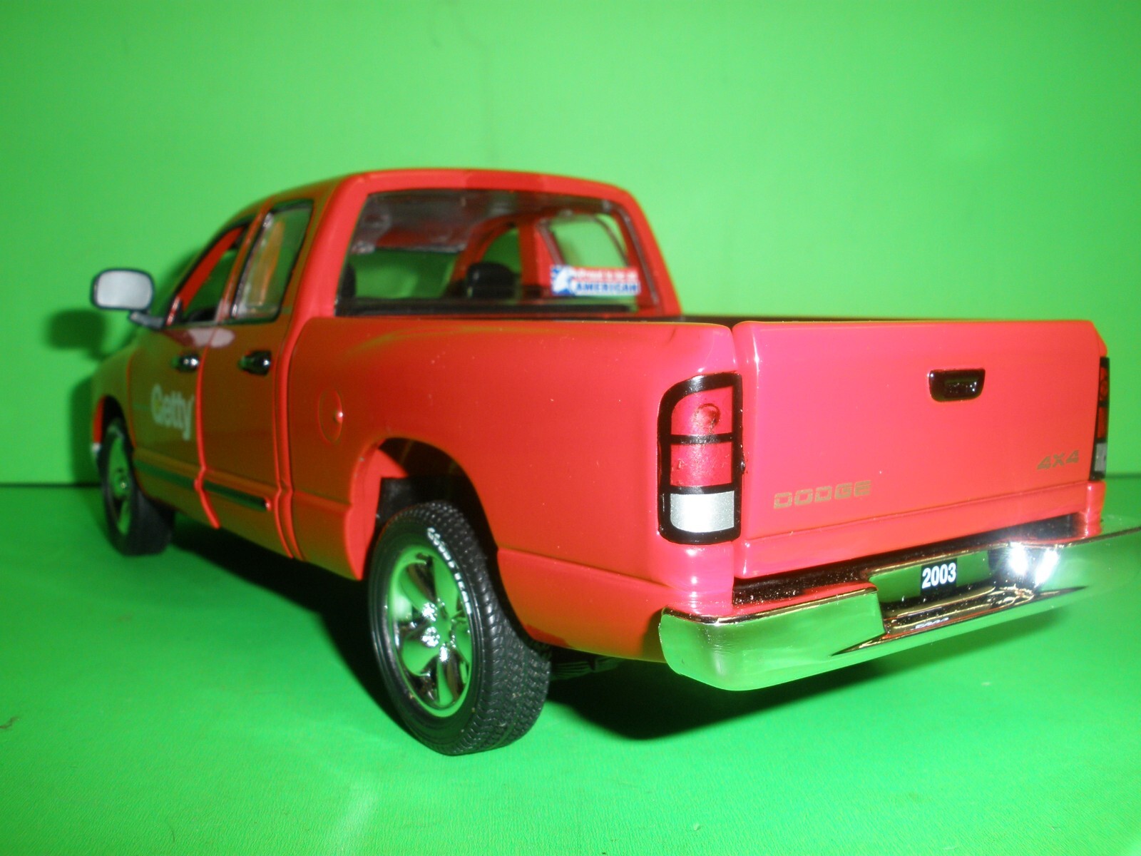 2003 DODGE RAM 1500 CREW CAB PICK UP TRUCK 1:25 ERTL GETTY FUEL OIL GASOLINE