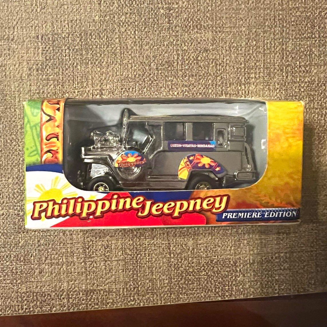 Philippine Jeepney Premiere Edition Black Jeepney Model Vehicle, Philippines