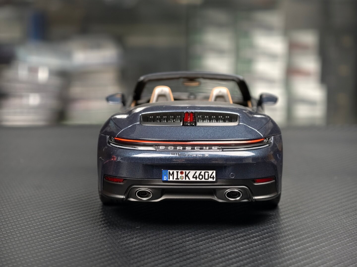 NOREV 1/18 Porsche 911 Carrera S Cabriolet 2024 Blue Diecast Car Model 187180