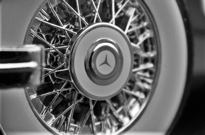 Mercedes Benz Classic Car Chopped Vintage Concept1:18Custom Built24Metal Body12
