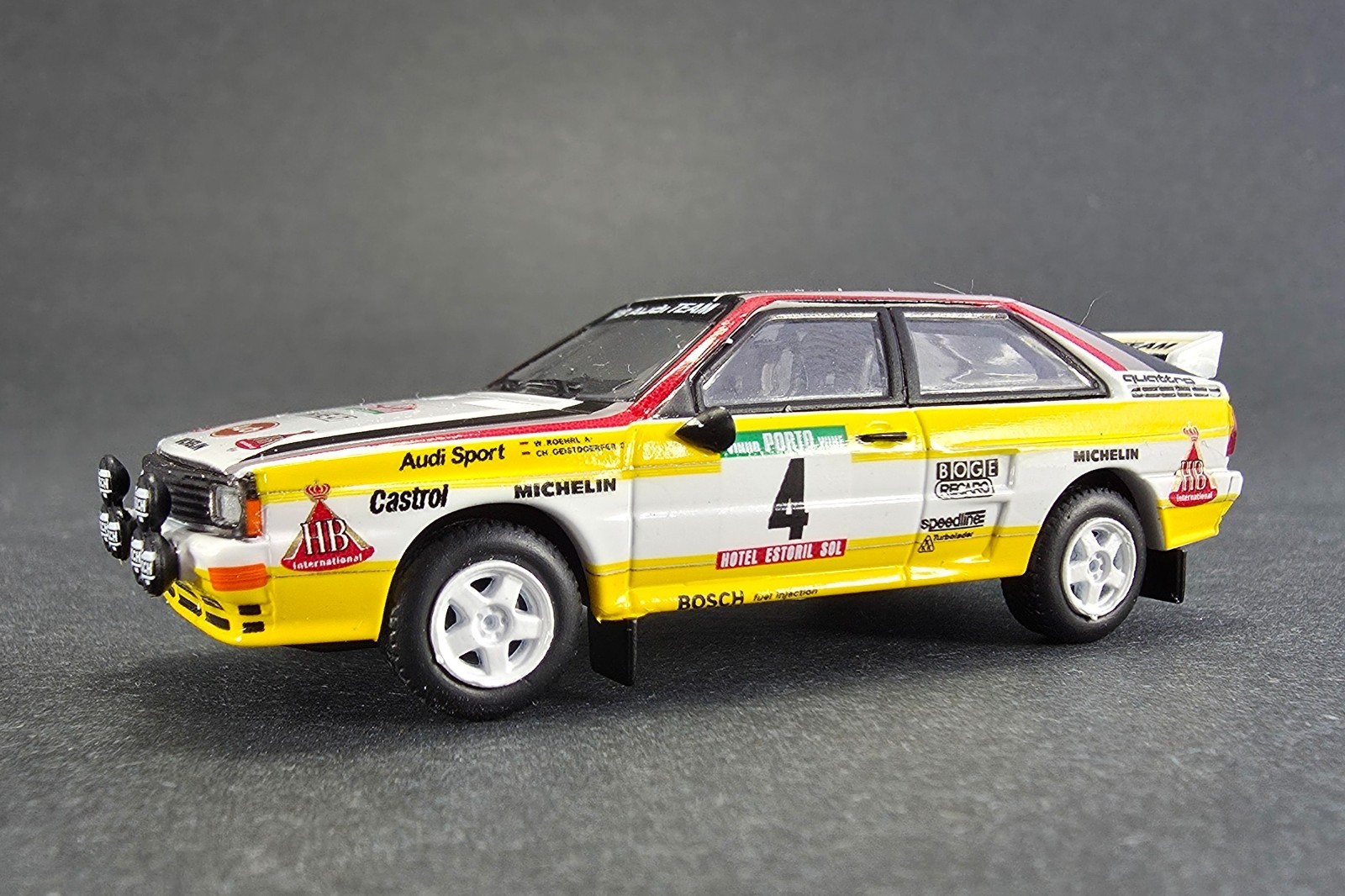 Schuco 1:64 Audi Quattro A2 (1984 Rally Portugal Winner) | 450036900 | MIB