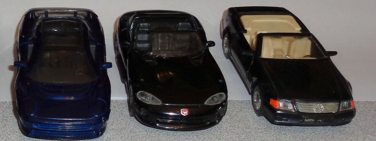 3-Different Maisto Friction Driven Pull Back Action Diecast Pre-Owned