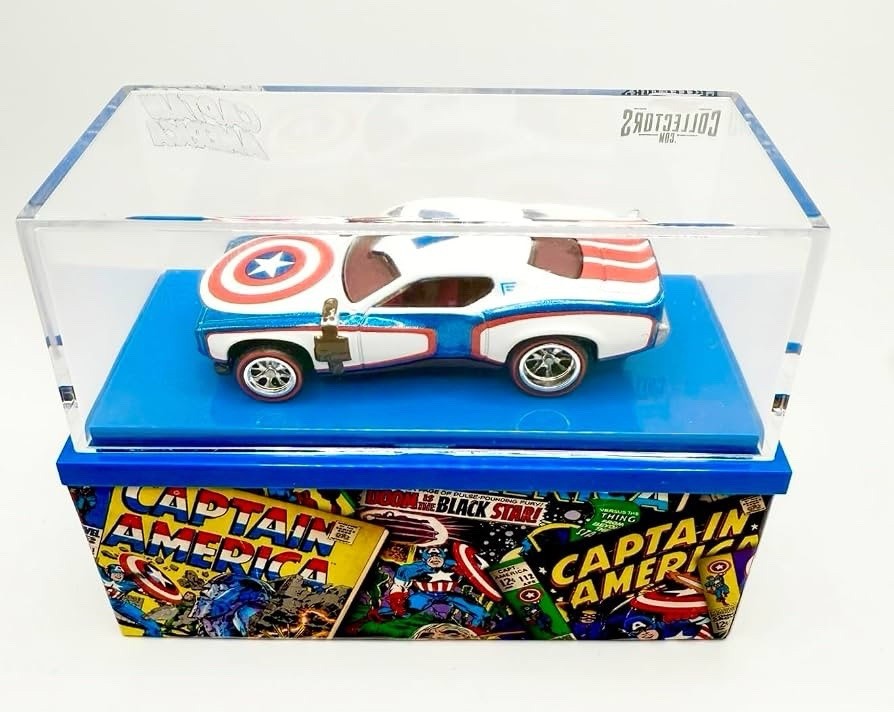 Hot Wheels Avengers Captain America 75th Anniversary Car RLC Exclusive Worthy TV