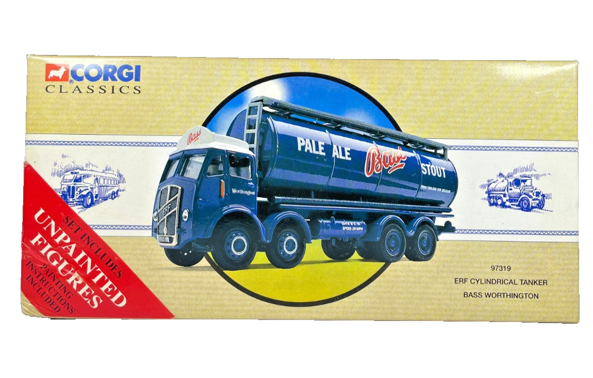 Corgi Classics 1:50 Scale 97319 ERF Cylindrical Tanker Bass Worthington Boxed.