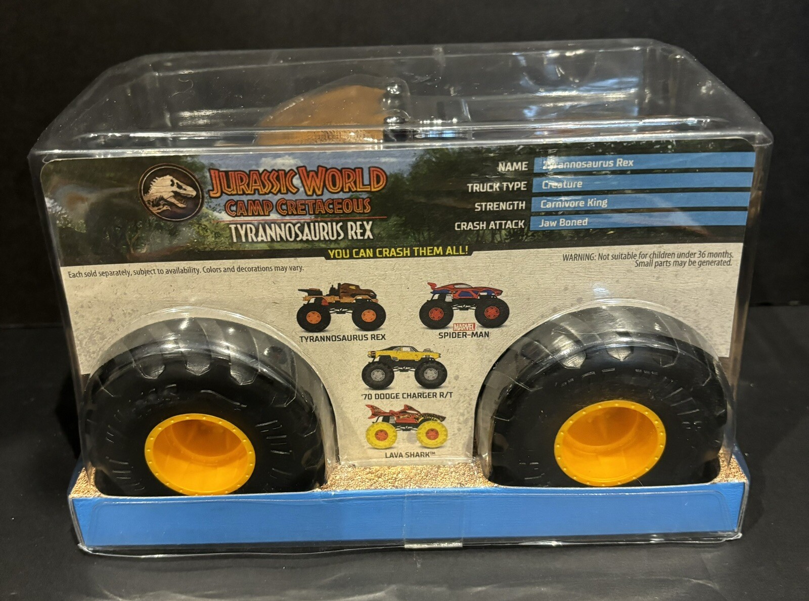 Jurassic World Mega Lot-T-Rex 1:24 Truck,H.W. 5 Car Set,Funko Pop,5 1:24 Trucks,