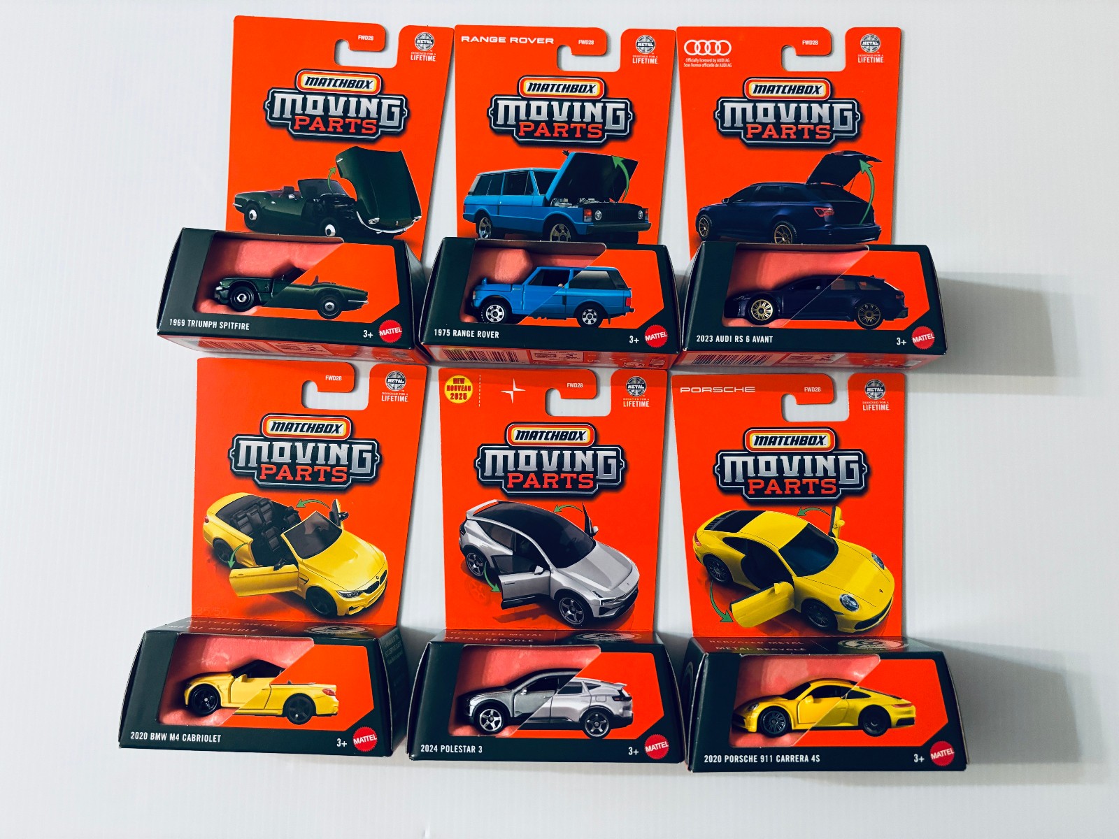 Matchbox Moving Parts Series – Set of 6 Cars