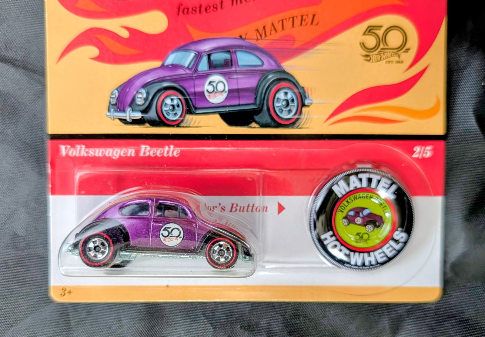 Hot Wheels Volkswagen Beetle Purple HW VW 50th Anniversary of Original 16