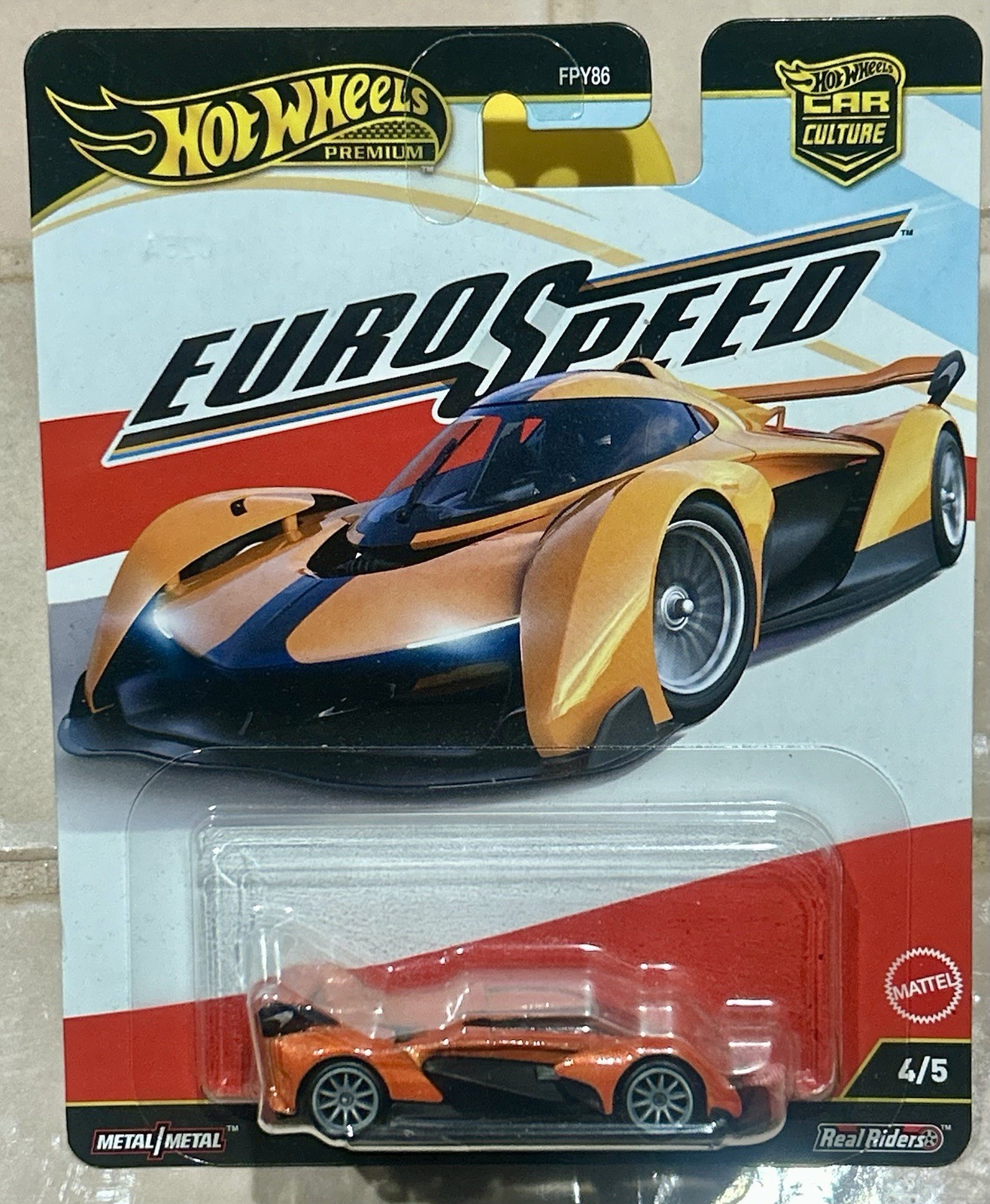 Hot Wheels Premium Car Culture Euro Speed Mclaren Solus GT Real Riders Diecast