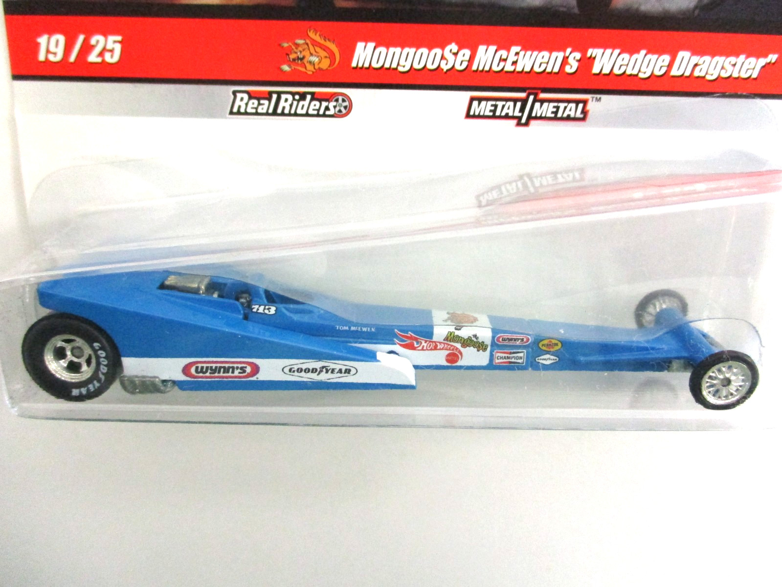 HOT WHEELS – DRAG STRIP DEMONS – TOM “MONGOOSE” McEWEN T/F WEDGE DRAGSTER