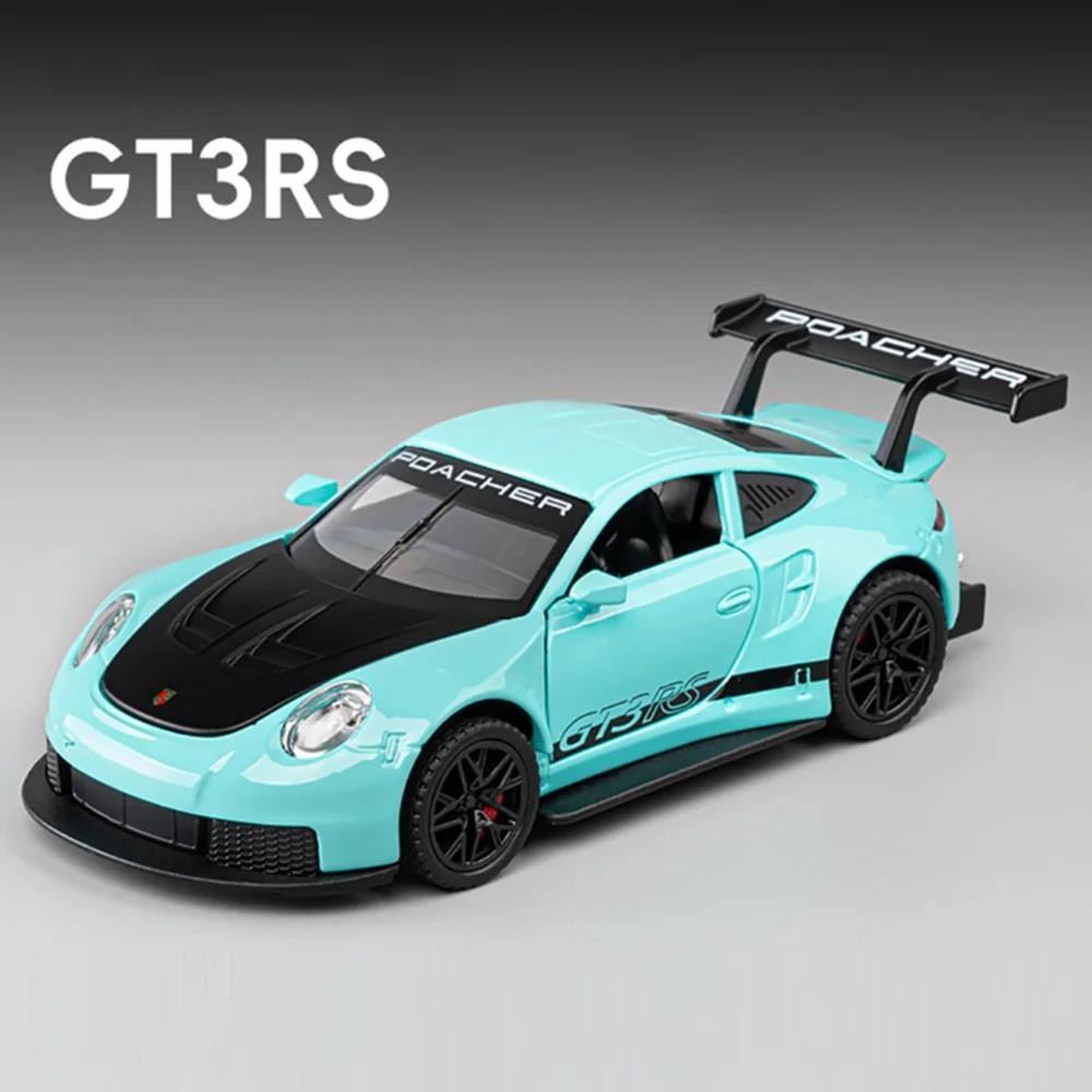 Premium Alloy Gt3 Rs Diecast Model Car – Pull Back, Lights & Opening Doors