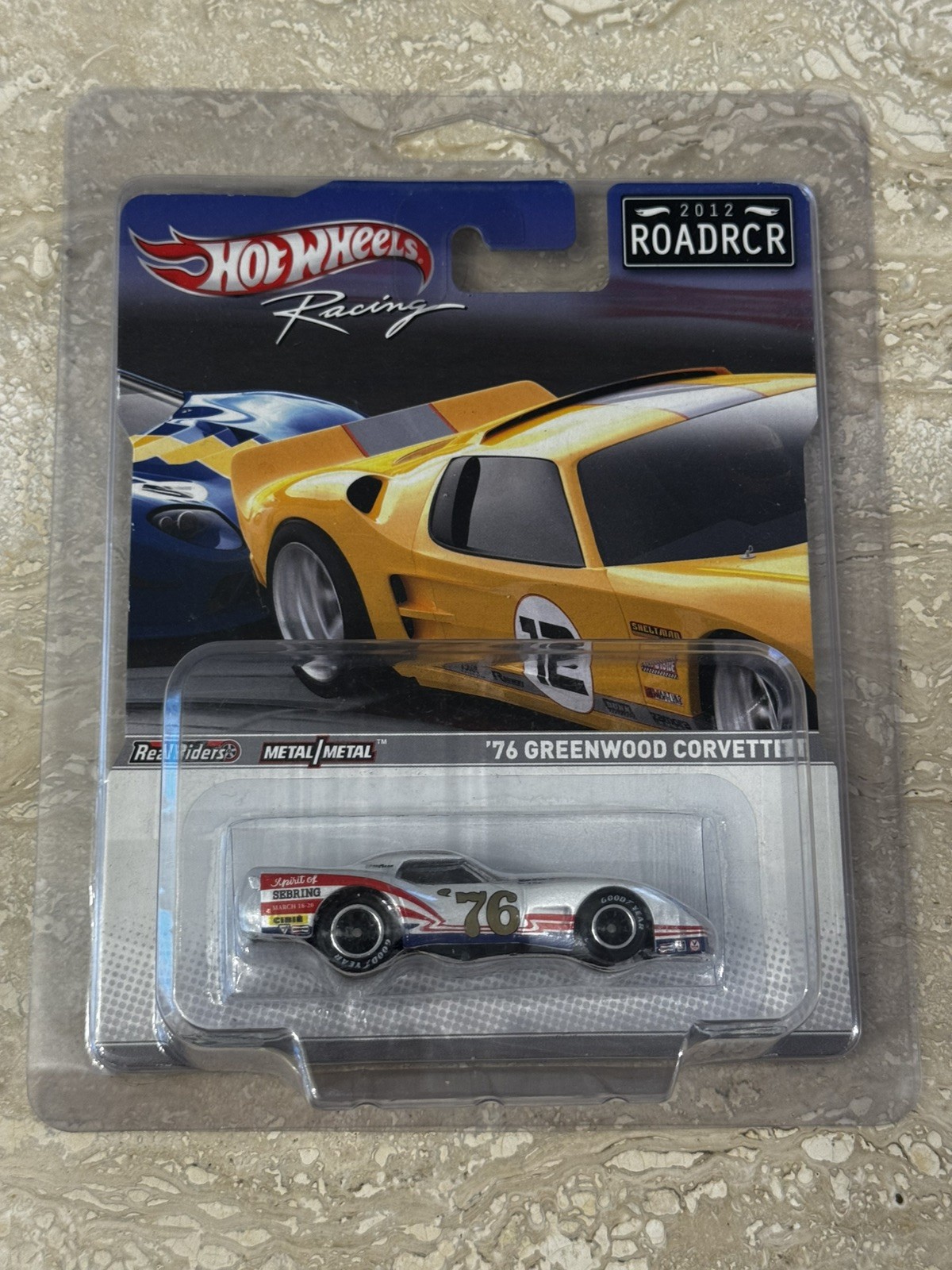 HOTWHEELS RACING ROADRCR 76 GREENWOOD CORVETTE 1:64 W8304