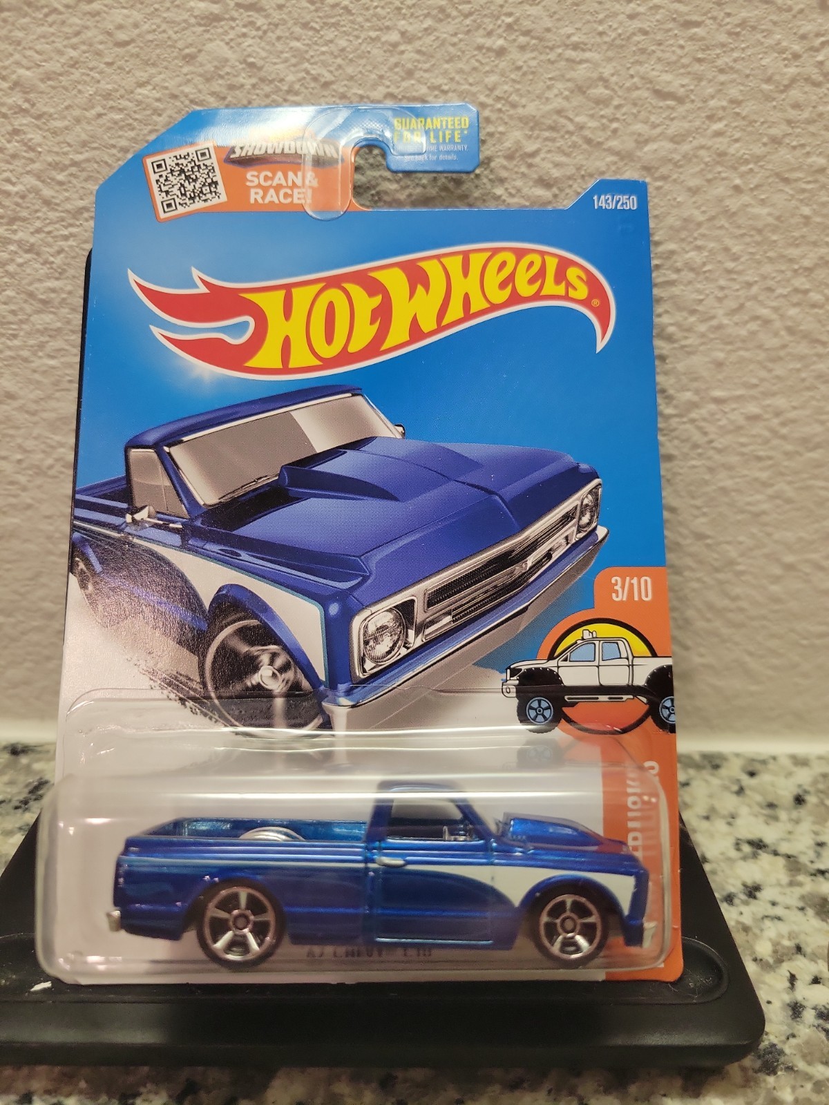 Hot Wheels 67 Chevy C10 2016 HW Hot Trucks Blue Pickup