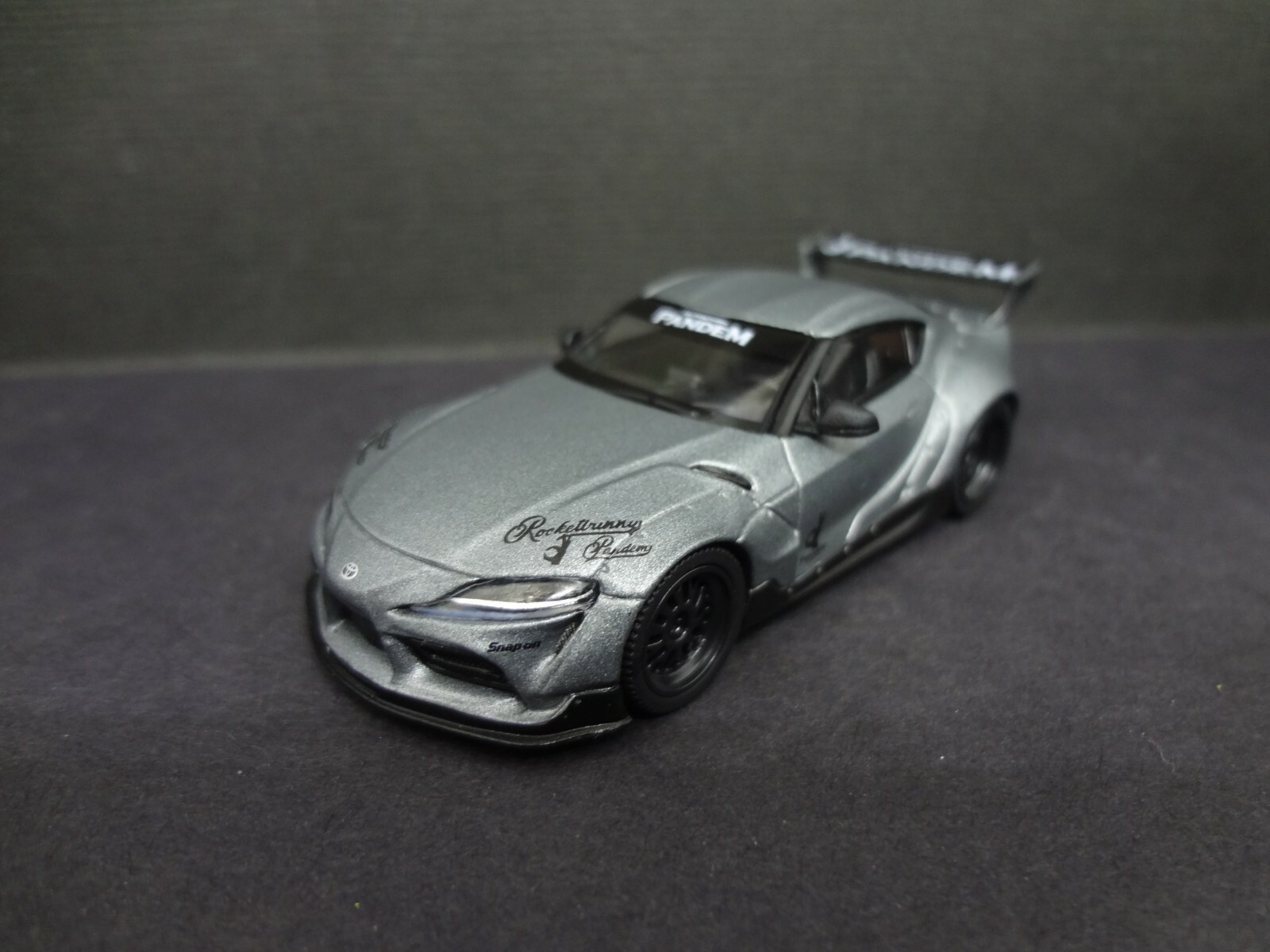Mini GT Pandem Toyota GR SUPRA V1.0 matte grey 1:64 loose with box