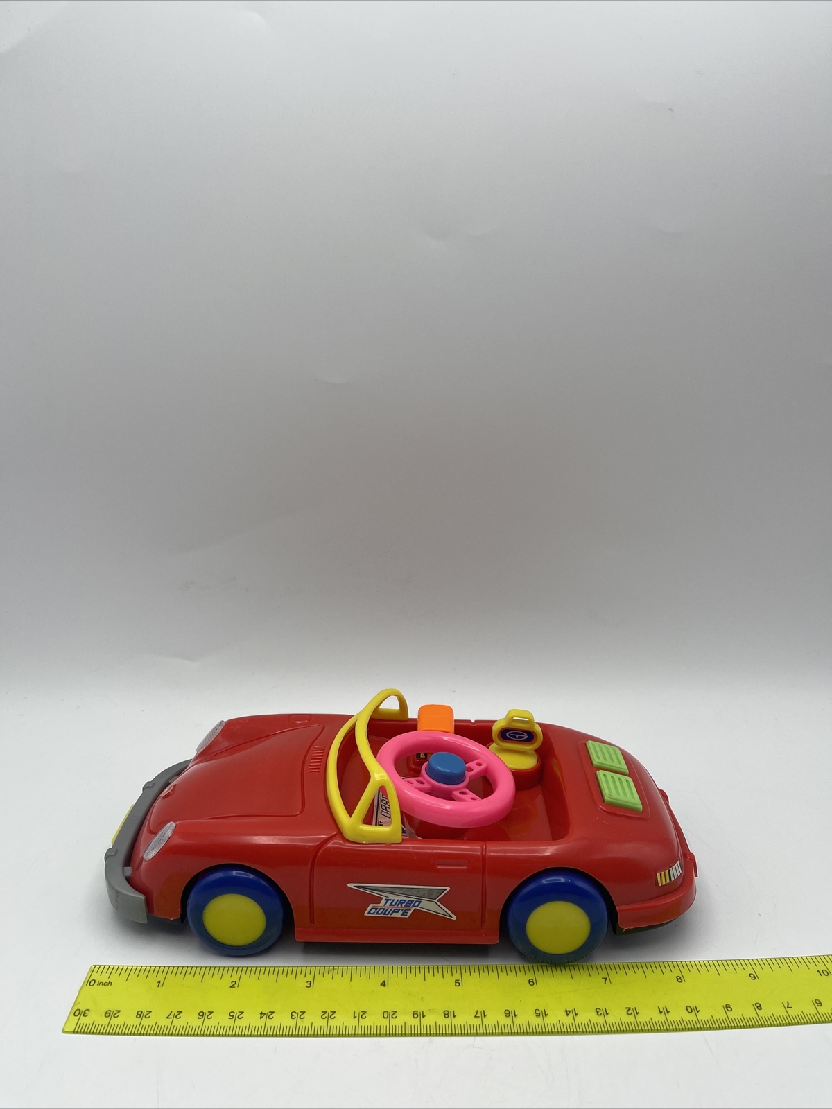 Kids Porsche GT 888 Rare Toy Lights & Sounds Turbo Coupe Vintage HTF RED