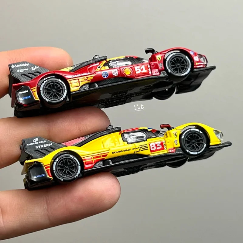 New In Stock Bburago 1:64 Ferrari 2024 499p #83 #51 24h Le Mans Alloy Luxury Veh