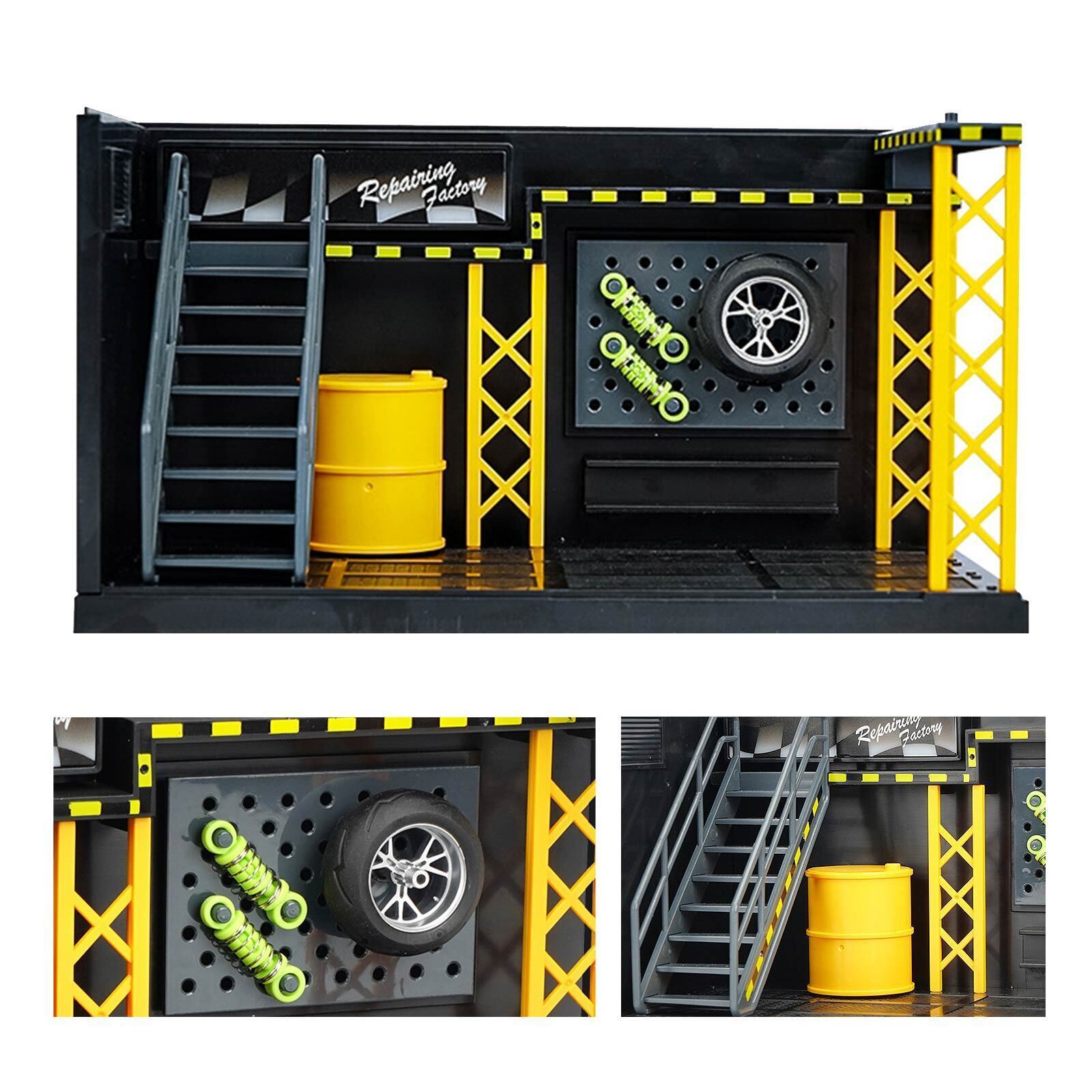 1/24 Diorama Model Car Repair Shop Model Diecast Garage Scene Model Toy DIY