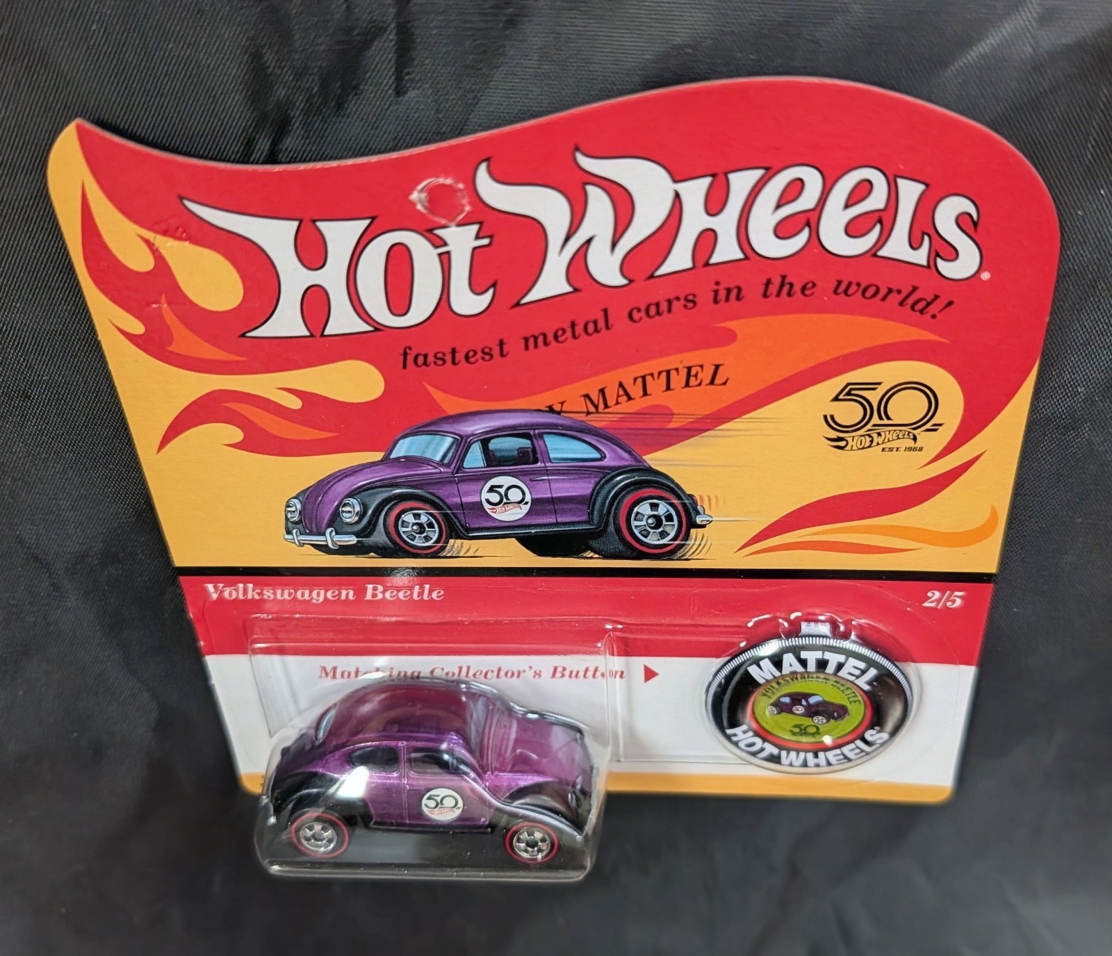 Hot Wheels Volkswagen Beetle Purple HW VW 50th Anniversary of Original 16
