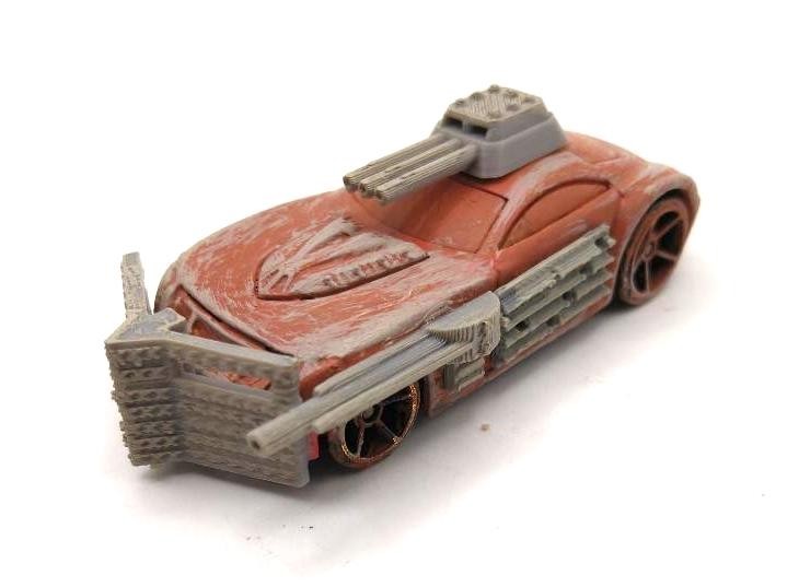 Custom Mad Max Zombie War Wasteland Road Warrior Truck 1/64 Hot Wheels Vehicle