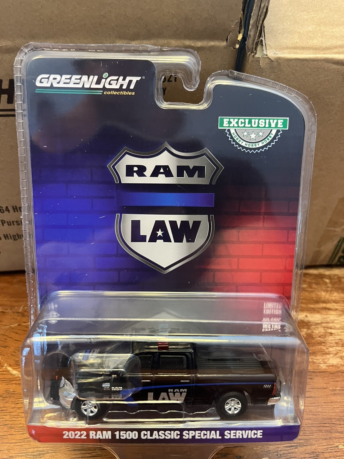 Greenlight Hobby Exclusive 2022 Ram 1500 Classic Special Service RAM LAW