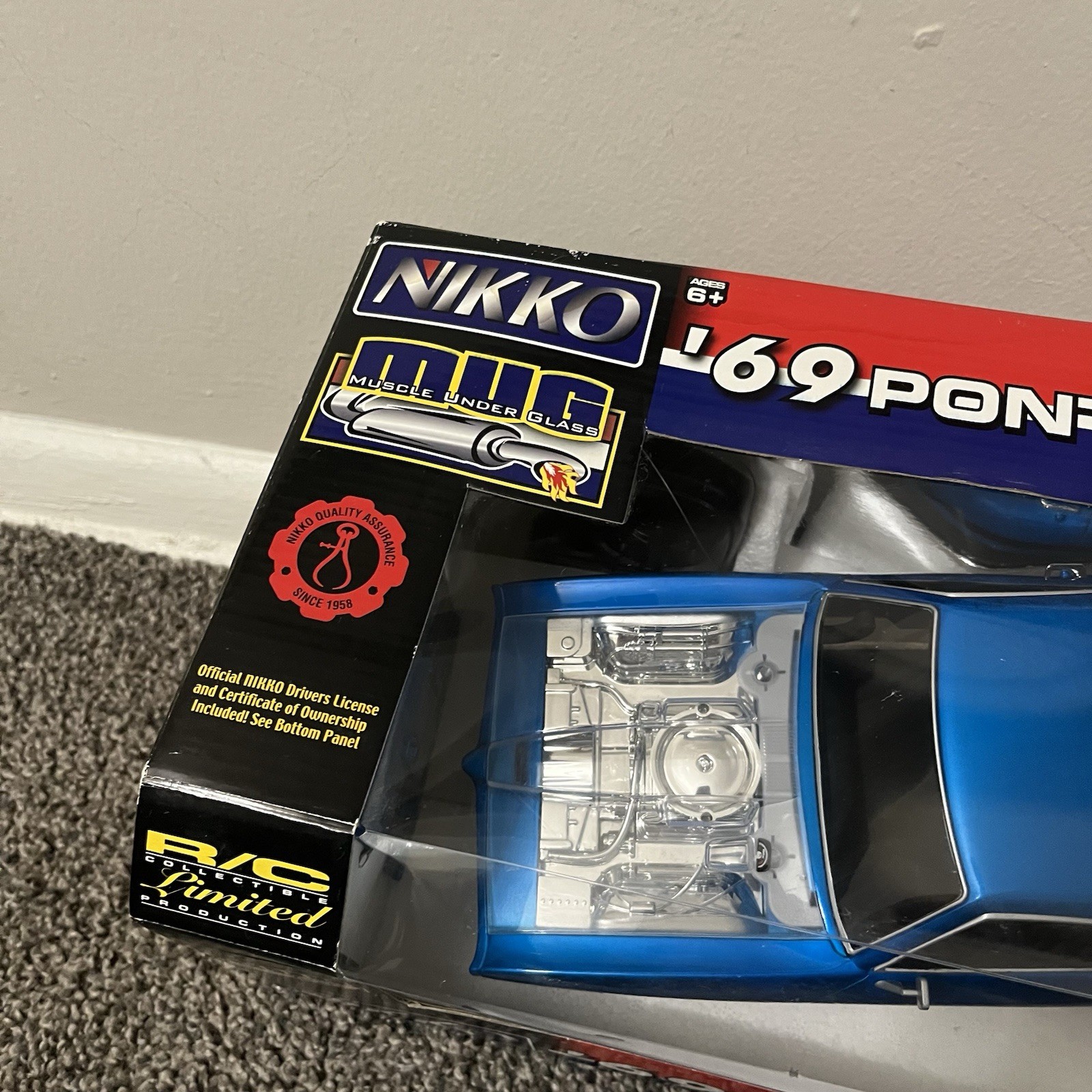 Vintage NIKKO RC 1969 Pontiac GTO Great Shape (Mug Series) 1:16 Radio Controlled