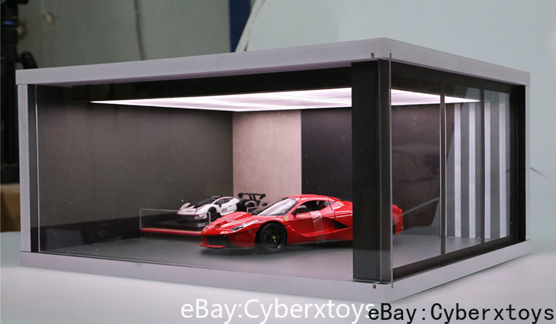 1:18 Extra Large Ceiling LED Car Model Display Case Exhibition Scene Parking Lot