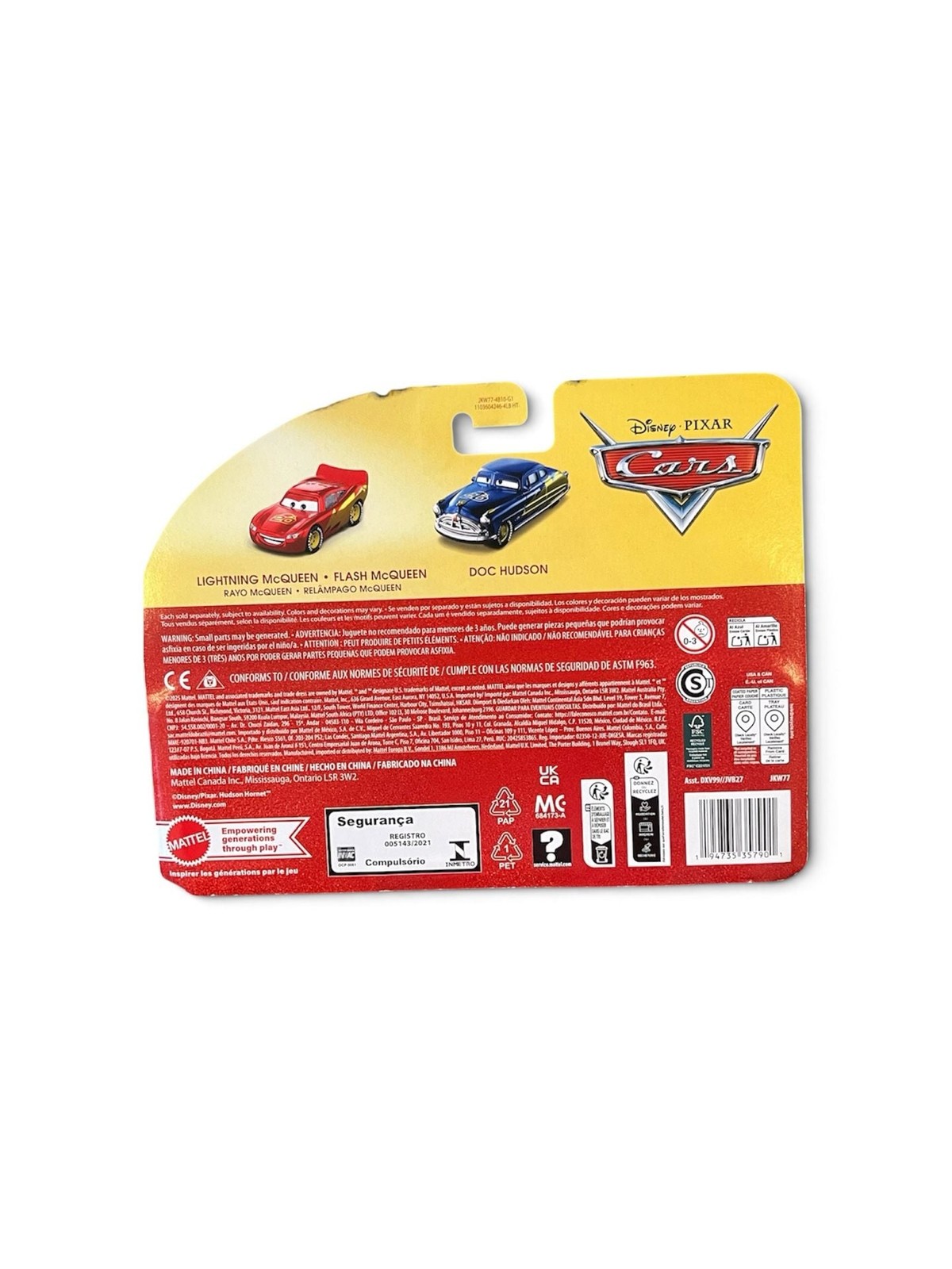 Disney Pixar Cars 20th Anniversary Lightning McQueen + Doc Hudson 2-pack