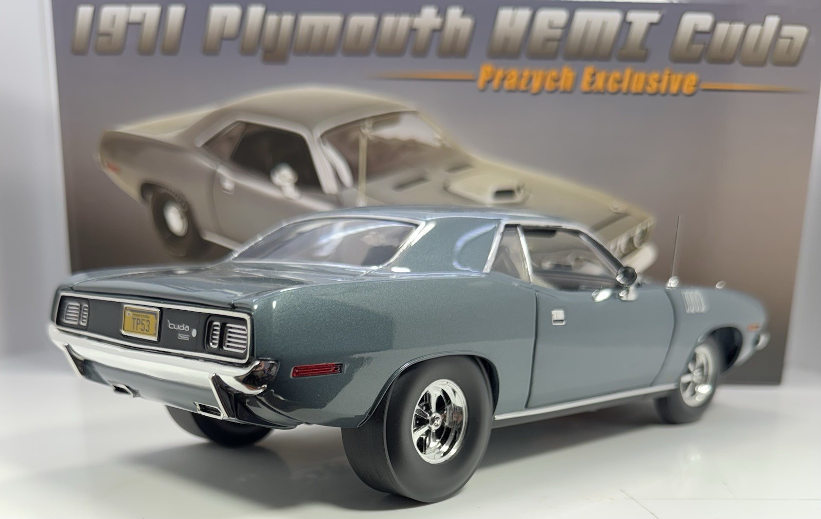 ACME 1/18 Scale 1971 Plymouth HEMI Cuda “Pro Street Drag Version” 1 Of 1 Made