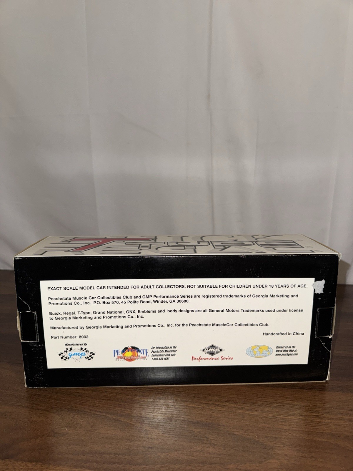 Rare 1:18 GMP White 1986 Buick Regal T-Type Diecast – 1 Of 5004 With Box!