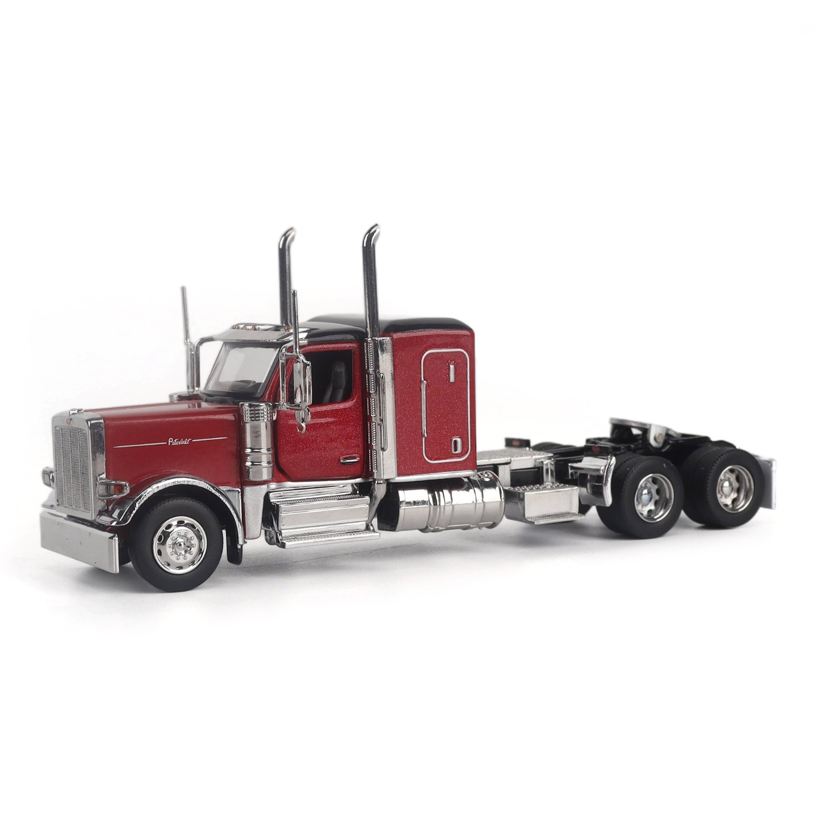 PETERBILT 589 TRUCK TRACTOR W/SLEEPER LEGENDARY RED 1/64 DIECAST MASTERS 71218