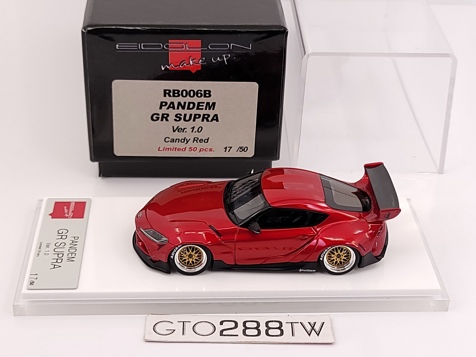 Make Up Eidolon 1:43 Pandem Toyota GR Supra(A90) Ver. 1.0 Candy Red(RB006B)LE 50