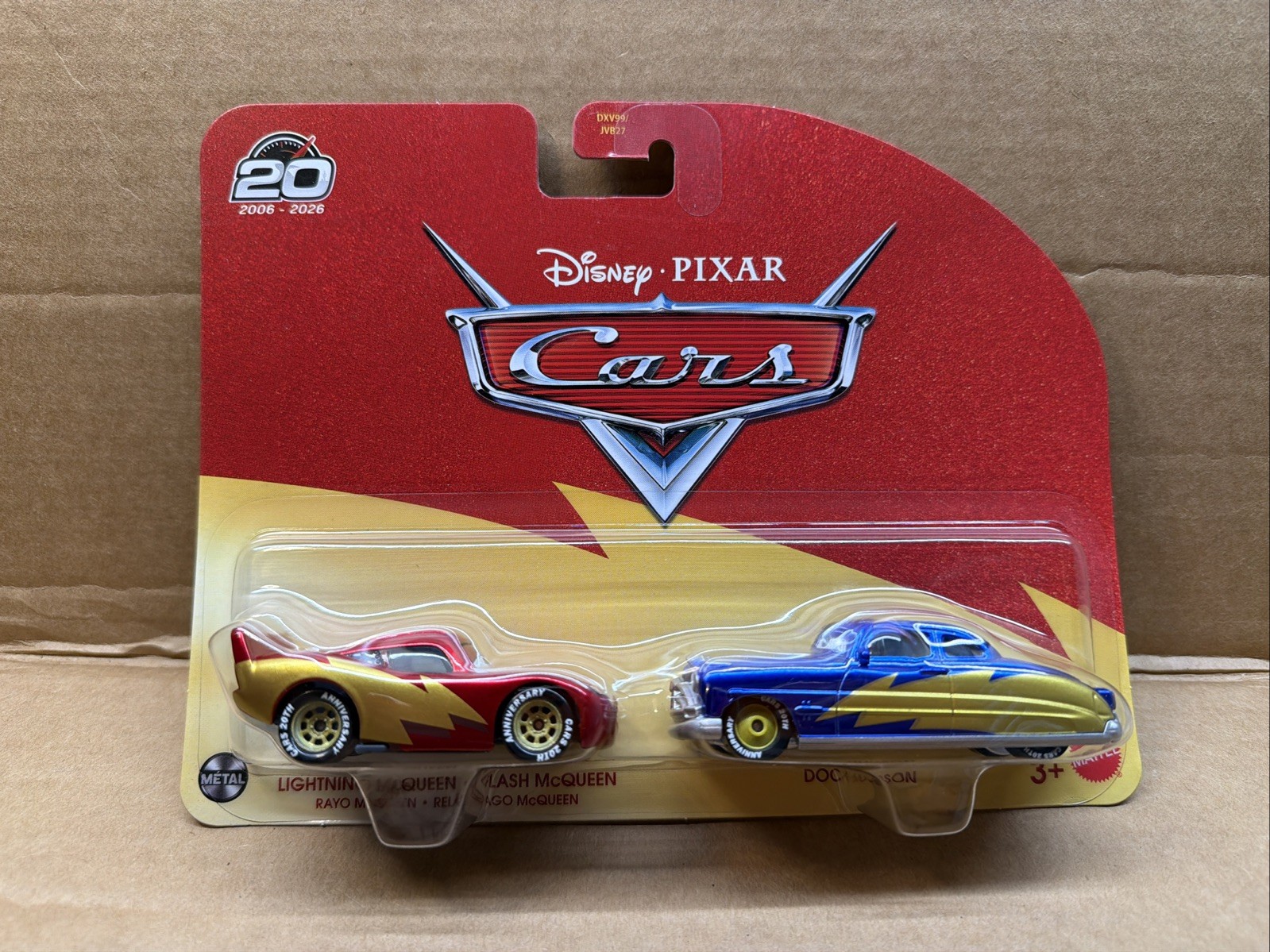 Disney Pixar Cars 20th Anniversary Lightning McQueen and Doc Hudson 2-Pack Targe