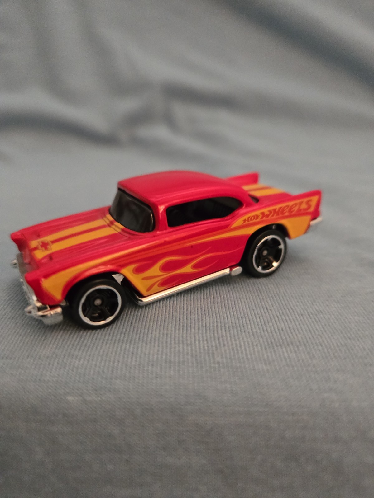 ’57 Chevy By Hot Wheels 1/64 Red With Flames 1976