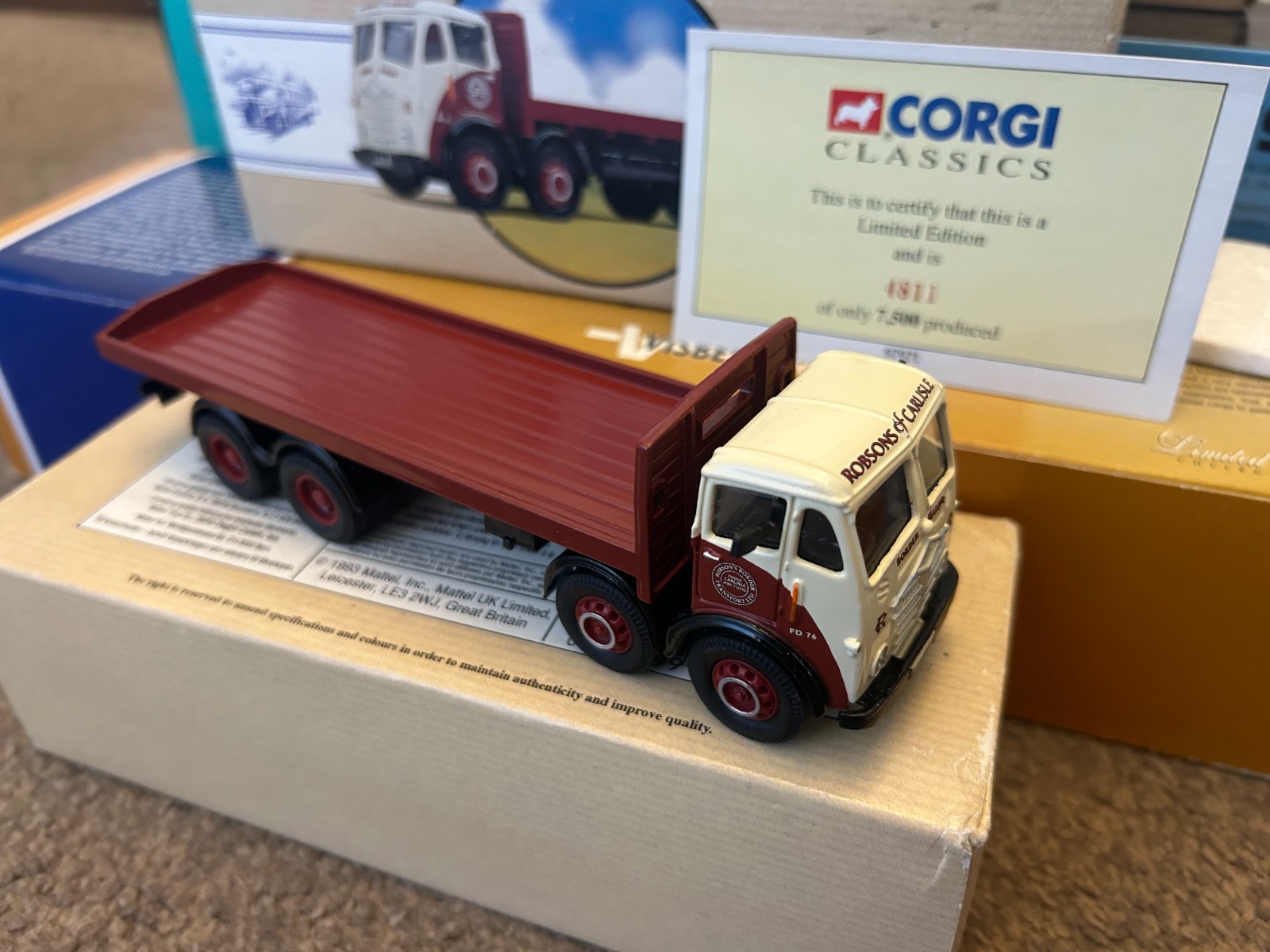 Corgi Classic 97971 Foden 8 Wheel Flatbed Robsons of Carlise 1/50