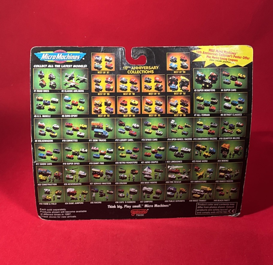 Micro Machines #13 Stock Cars Factory Sealed 5 Cars 1997