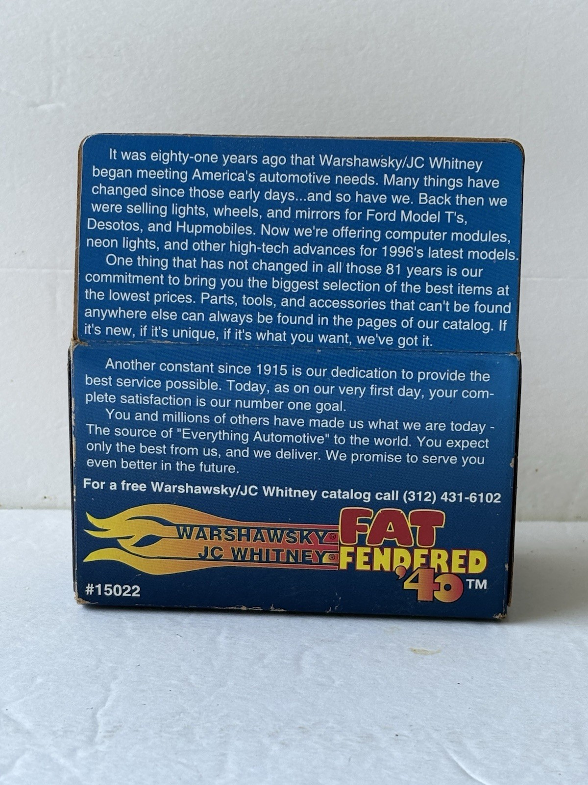 Hot Wheels JC Whitney Everything Warshawsky Fat Fendered ’40 #15022