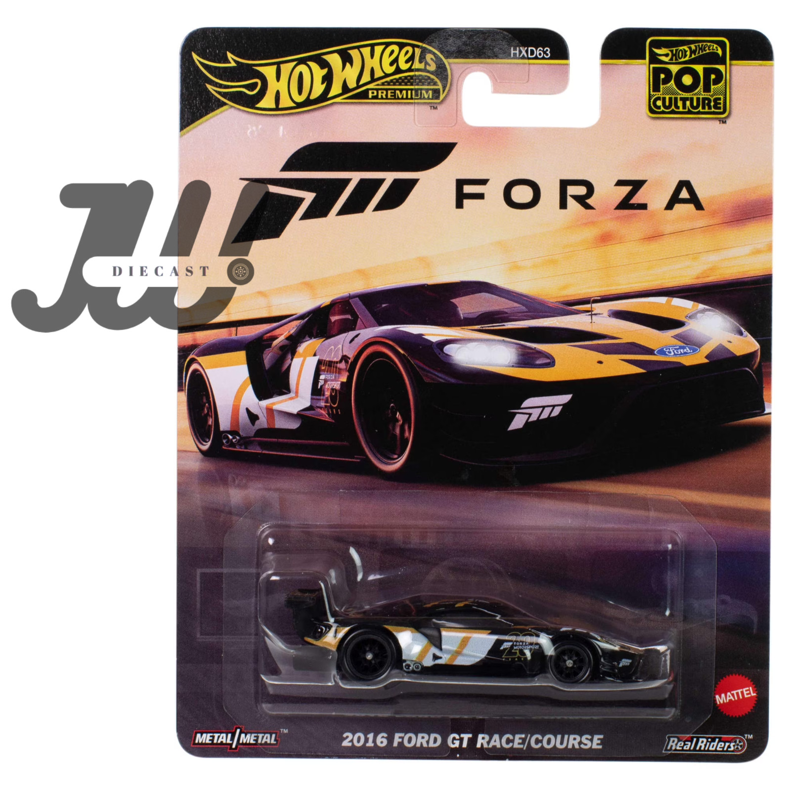 Hot Wheels Ford GT Race Course 2016 Forza HXD63-956L 1/64