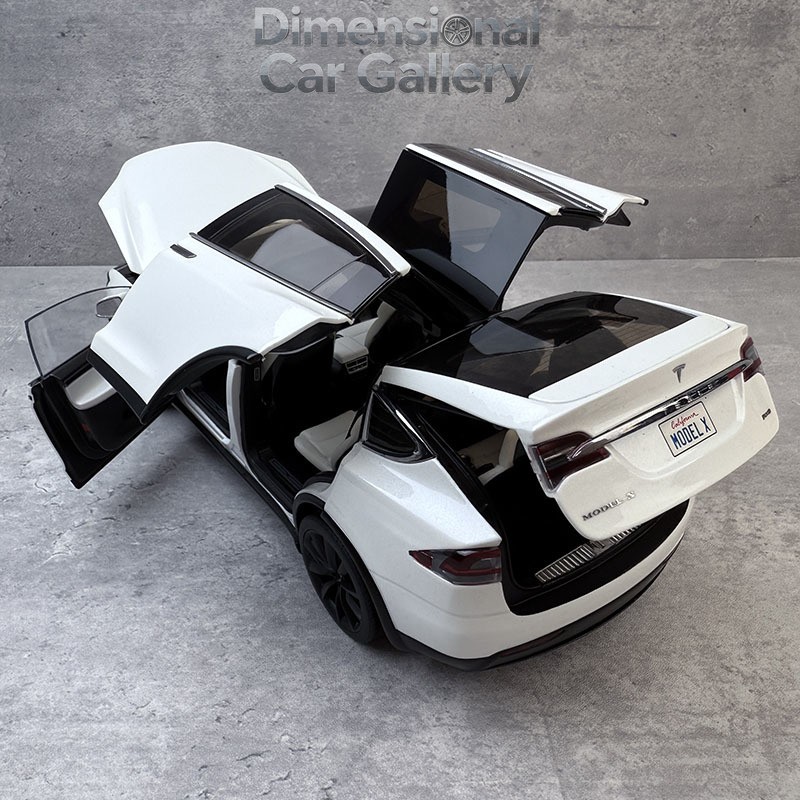 1:18 TESLA MODEL X SUV Alloy Diecast Model Car Display Collection adults Gifts