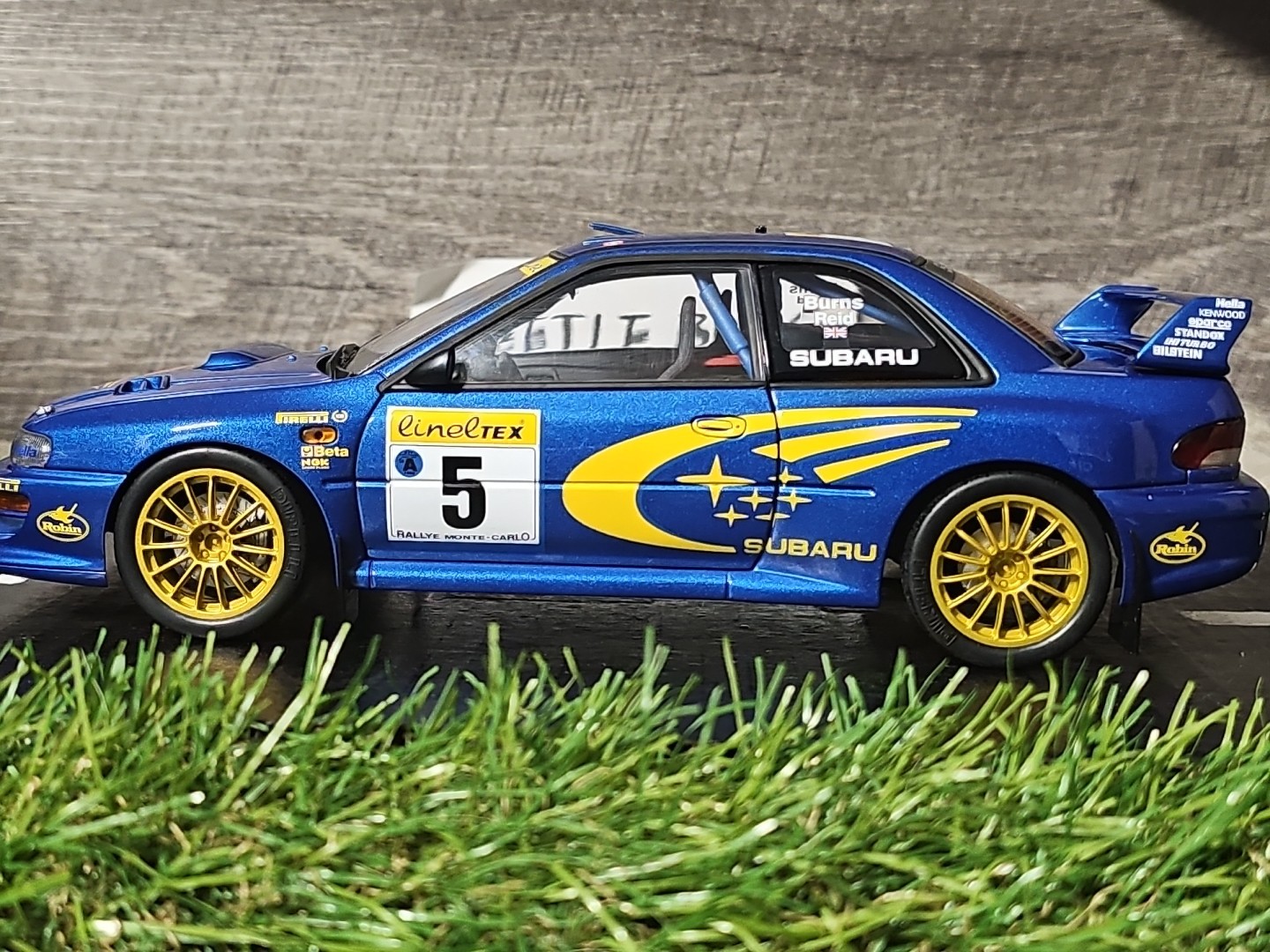 Autoart 89992 – Subaru Impreza WRC Monte Carlo Rally Burns Reid 1:18 Diecast Car