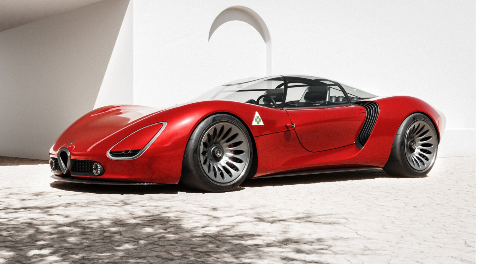 Alfa Romeo12Concept1 Car18Hyper24Car w/Super Car Wheels Hot Custom Built Model