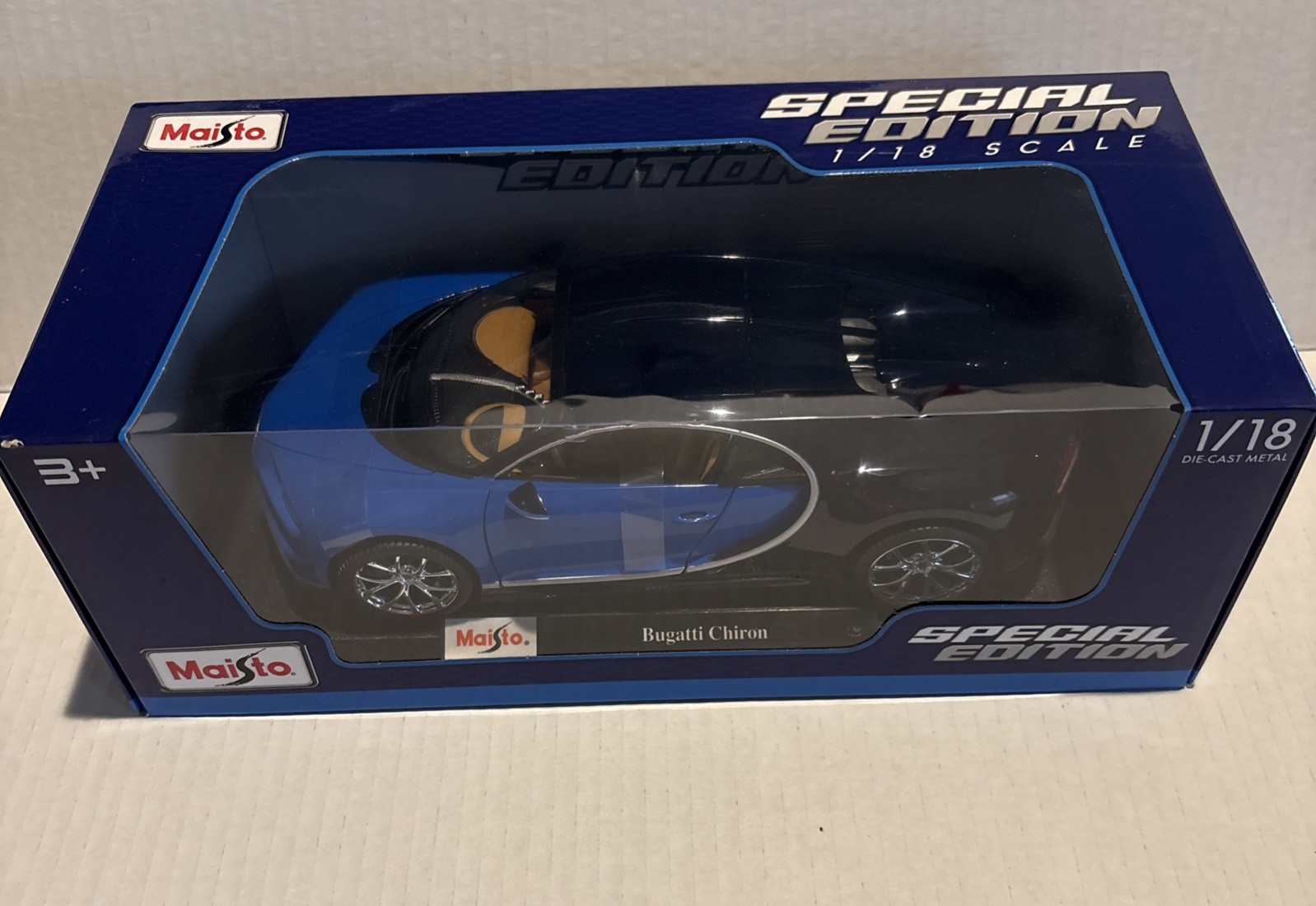 Bugatti Chiron Sport Black 1/18 Maisto Special Edition Die Cast Super Car 31712