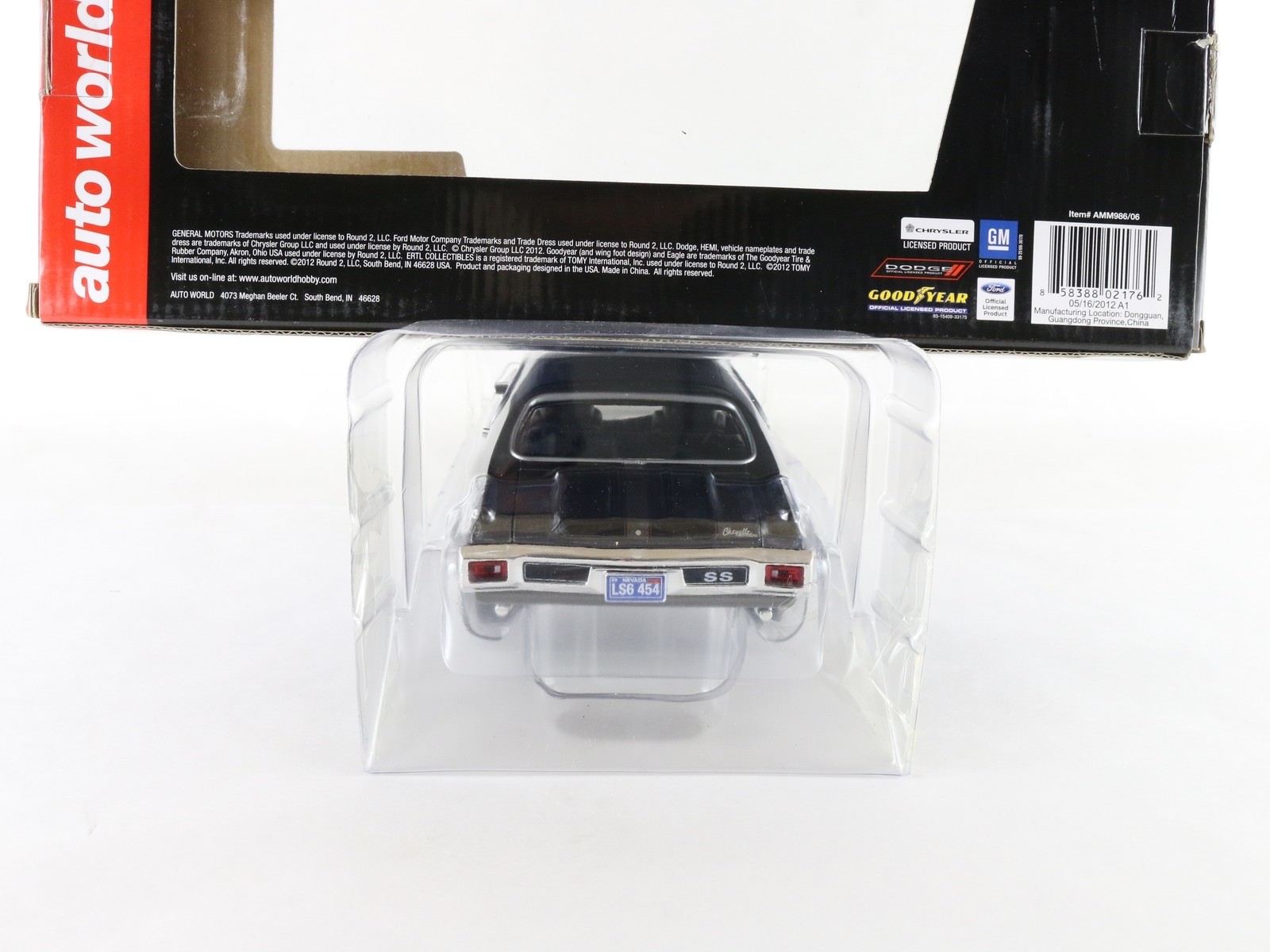 1970 Chevy Chevelle Ss 454 Gray American Muscle Auto World ERTL 1:18 Diecast