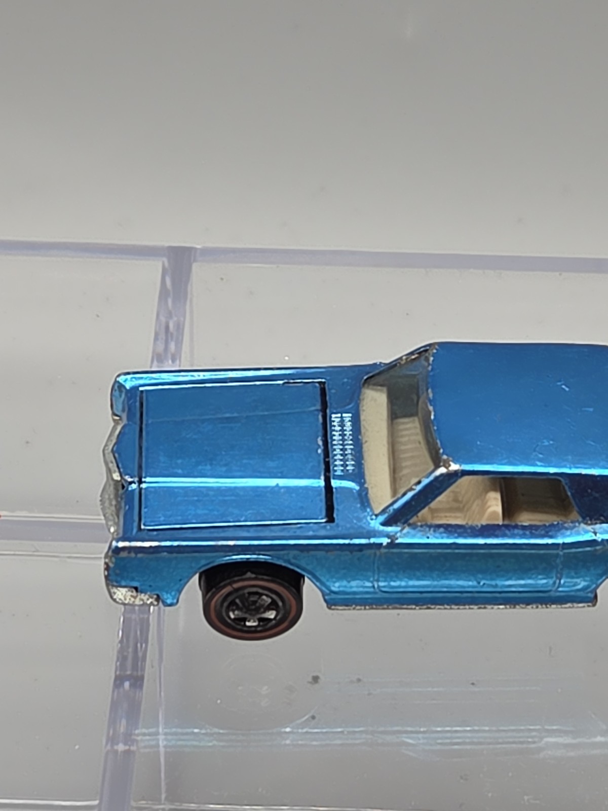 VTG Hot Wheels Redline 1968 Custom Continental Mark lll Blue USA