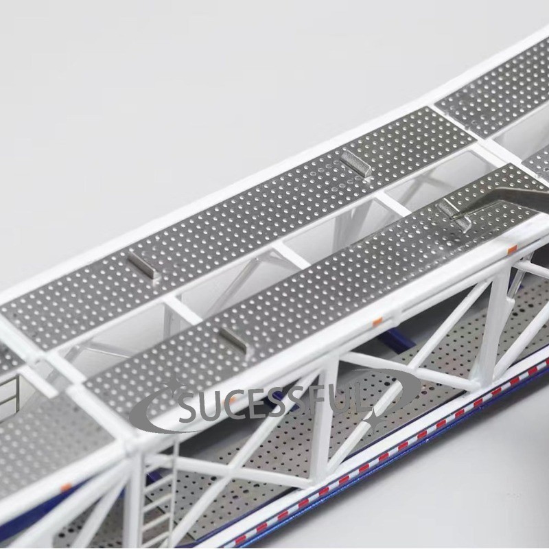 1:64 Extra Long Double Deck Alloy Car Transporter Trailer Model