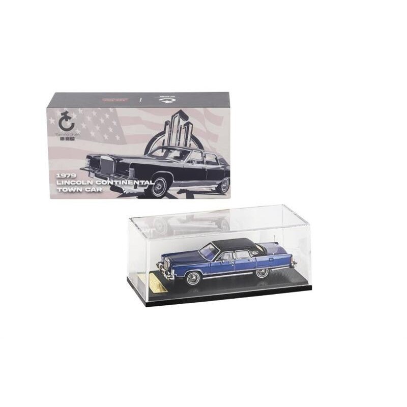 1PC Turning Crush x Sunstar 1979 Lincoin Continental Town Diecast 1/64 Scale Car