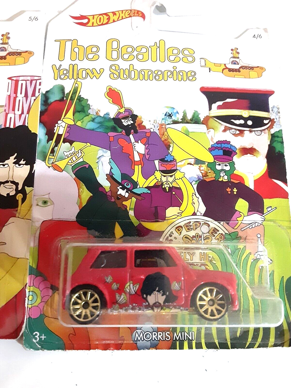 2016 Hot Wheels The Beatles Yellow Submarine Replica Vehicle’s, Lot of 3 #1,4,5