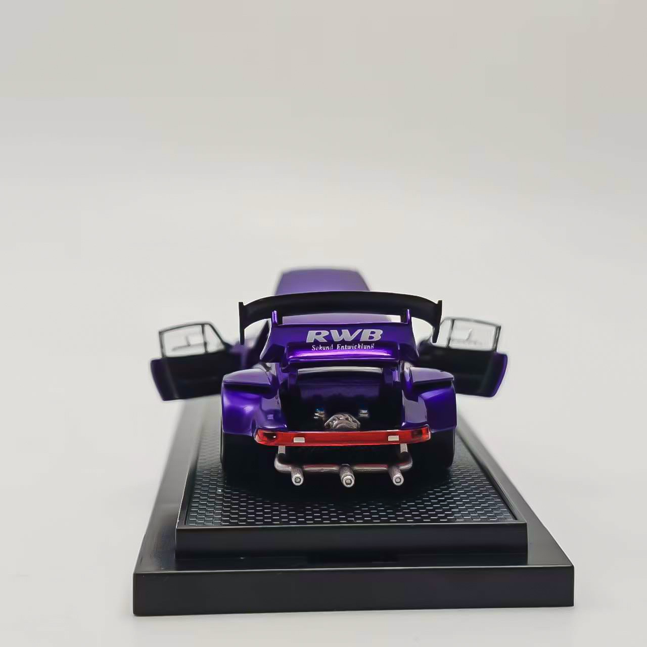 FG 1:64 Purple Porsche RWB 930 Sports Full Open Diecast Model Car Collection