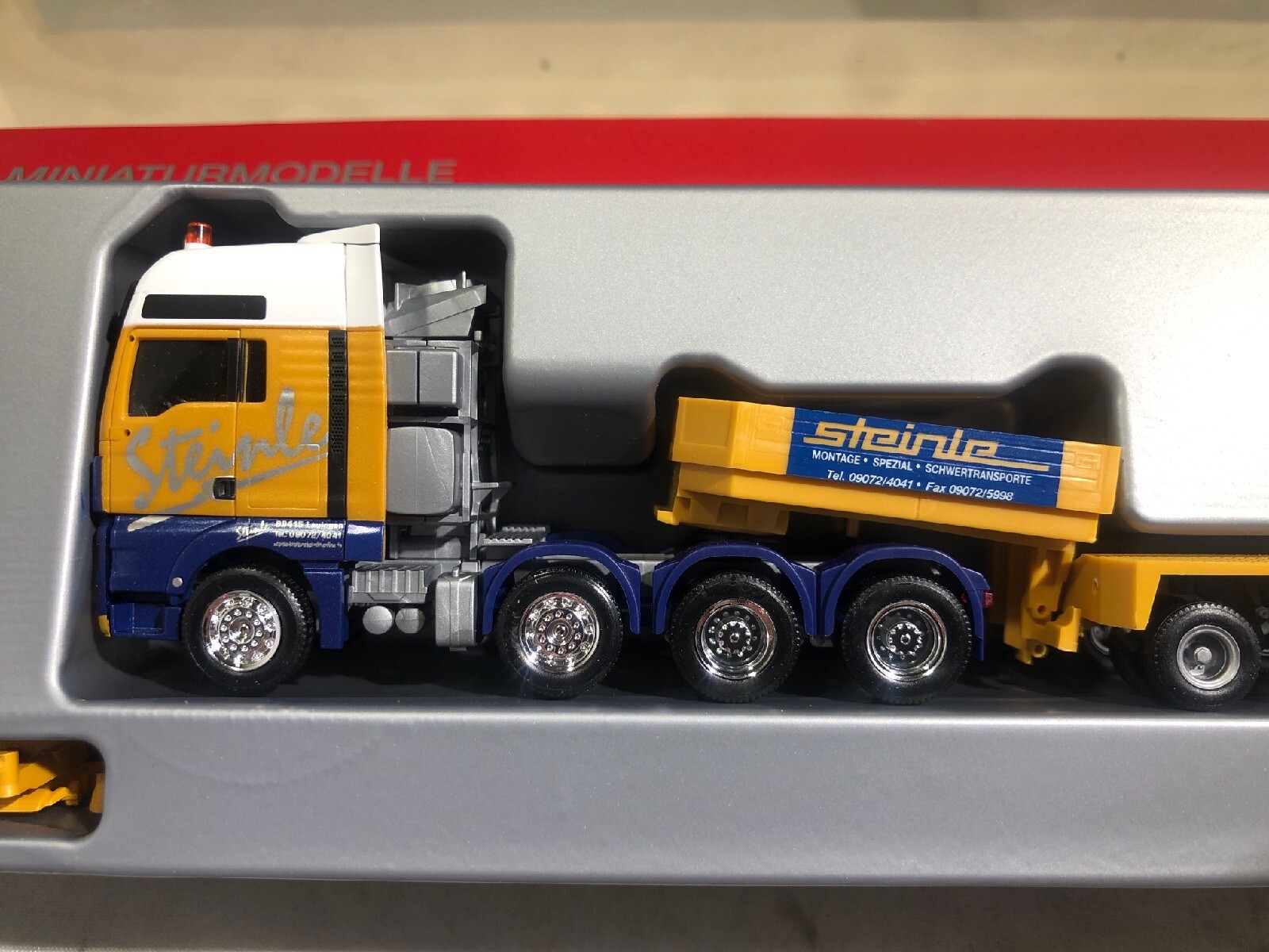 Herpa 1/87 MAN Tractor Trailer Semi Truck Low Boy Jeep FlatCar Steinle Army Tank
