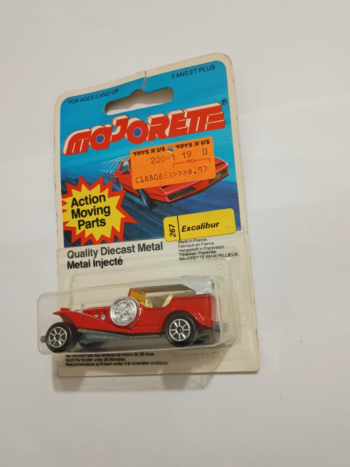 Majorette Action Moving Parts Excalibur No. 267 W/Crease, Shelf Wear, & Sticker