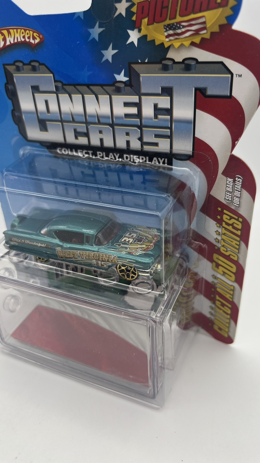 2008 Hot Wheels Connect Cars West Virginia ’58 Impala # 35 of 50